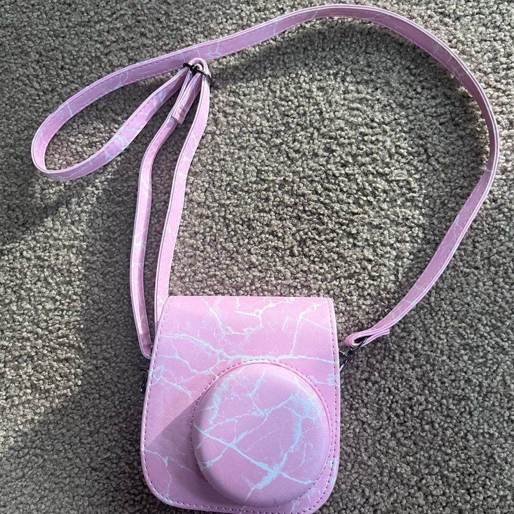 Pink Marble Instax Mini 8 Camera Case – Gently Used